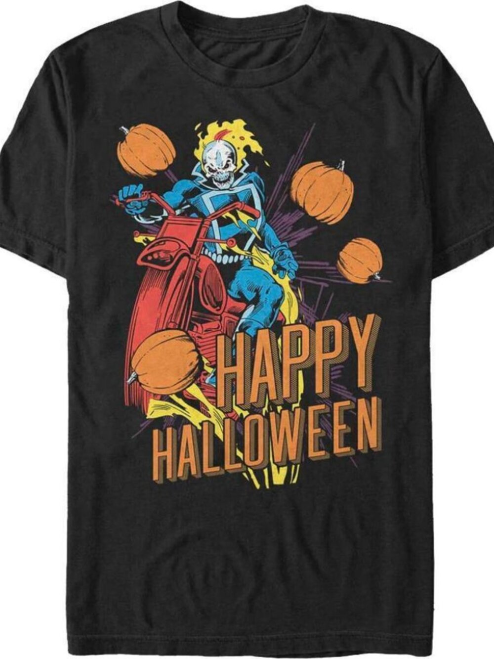 Ghost Rider Happy Halloween Marvel Comics Tshirt